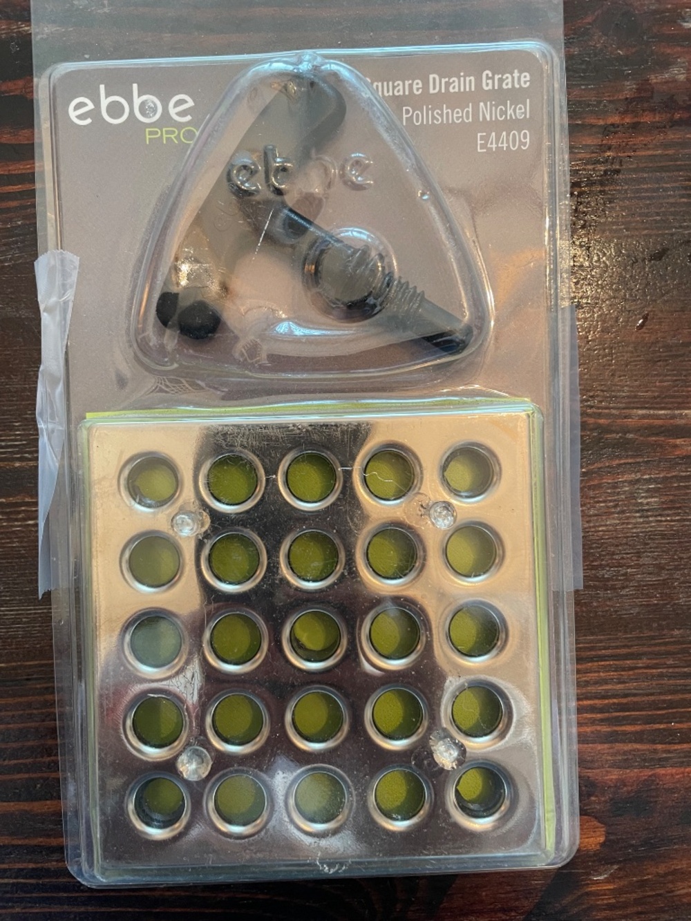 Ebbe Pro Polished Nickel Drain Cover